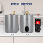 Westinghouse 1.5 Gal Compact Mini-Tank Electric Water Heater - 120V Under Sink Point-of-Use On-Demand Hot Water for Kitchen, Bathroom, Home - CSA Listed