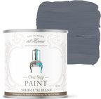 AMY HOWARD AT HOME Chalk-Based One Step Paint for Furniture, Cabinetry, Decor, Finish, and More | No Stripping, Sanding, or Priming | Medium Base | 32 Ounce | Vanderbilt Gray
