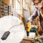 Electric Motor Carbon Brushes 10 Different Sizes for Replacement Repair Power Tool Part (50PCS)