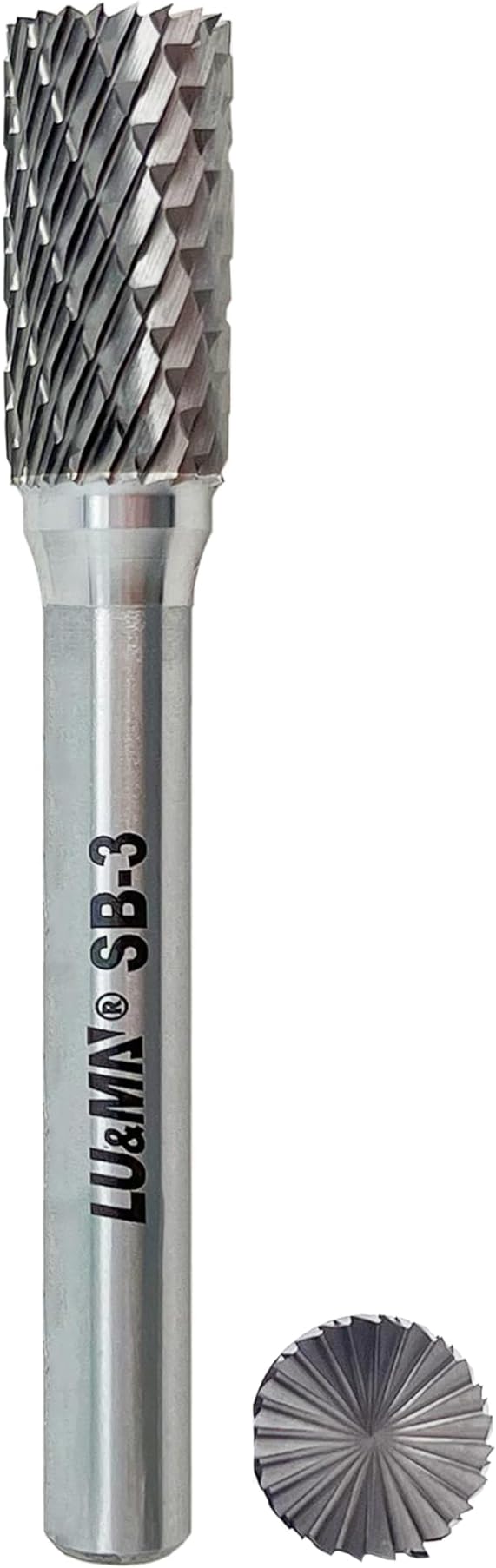 SB-3 Tungsten Carbide Burr Cylinder Shape Double Cut Rotary Burrs File, 1pc