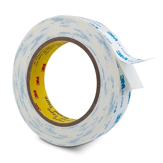 3M Double Sided Tape 1 in x 16.5ft PE Foam Tape Strips for Crafts Picture Hanging Poster Alarm Sensor Arts DIY Home Deco