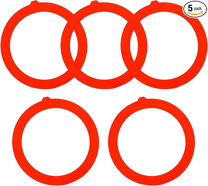 5 Pack Flush Valve Seal for Kohler,Toilet Tank Parts GP1059291 Silicone Replacement - Upgraded Leak-Proof Gasket Seal Kit Compatible with Kohler Canister, K-GP1059291