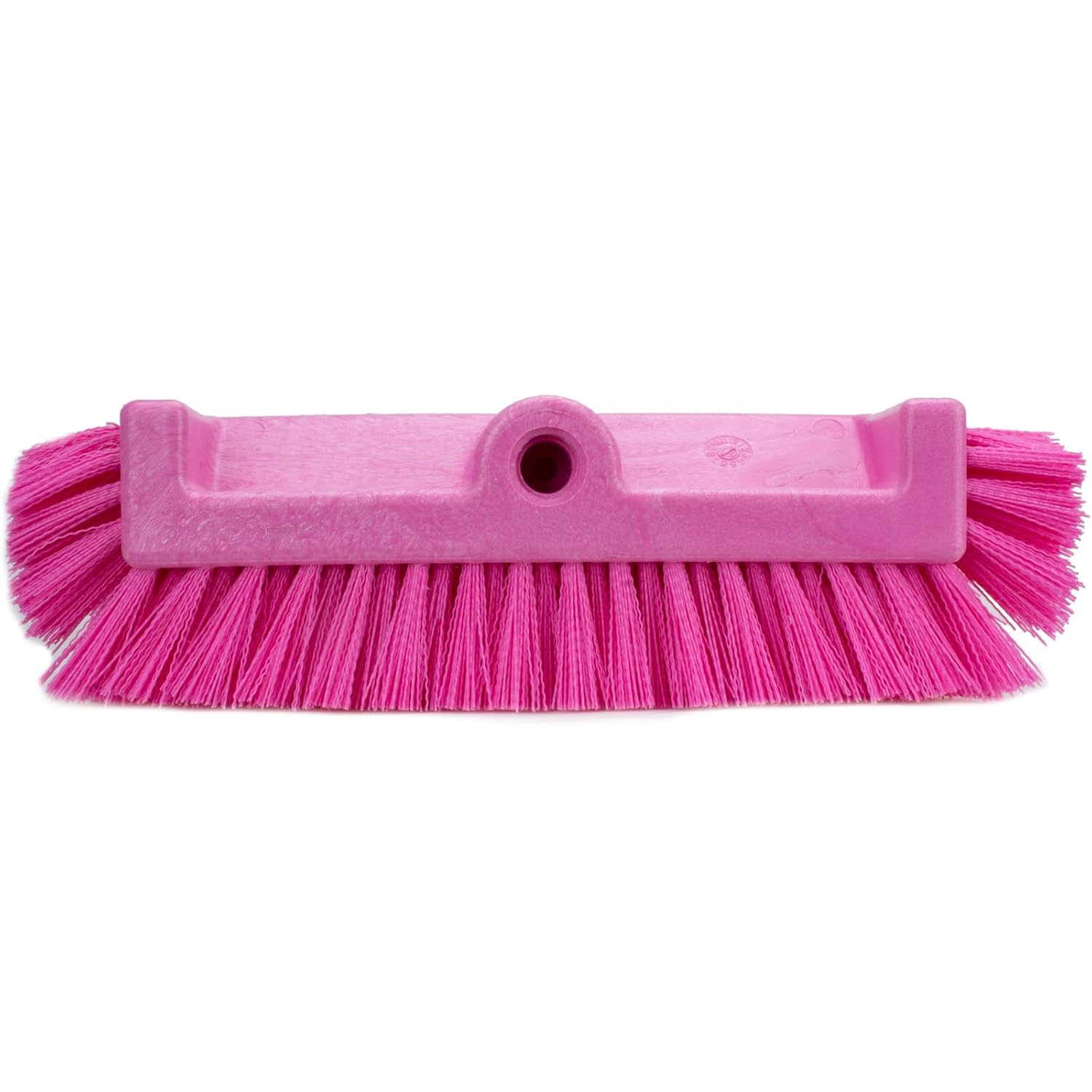 SPARTA Multi-Level Tile Scrub Brush 12" Wide Brush Head, Heavy-Duty Tile Cleaning Brush with End Bristles for Commercial Tiles, Tubs and Floor, Plastic, 12 Inches, Pink, (Pack of 12)