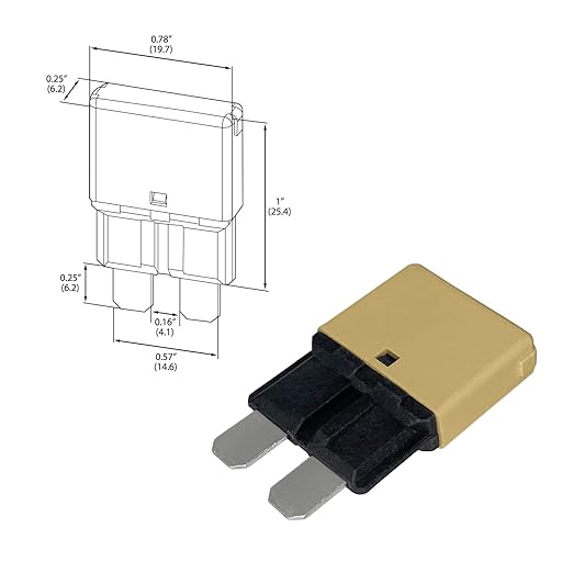 Auto Reset ATC/ATO 5 Amp Circuit Breaker Fuse for Automotive Marine RV Car Truck Audio Battery Protection Automatic Reset | Low Profile (5A, 3 Pack)