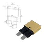 Auto Reset ATC/ATO 5 Amp Circuit Breaker Fuse for Automotive Marine RV Car Truck Audio Battery Protection Automatic Reset | Low Profile (5A, 3 Pack)