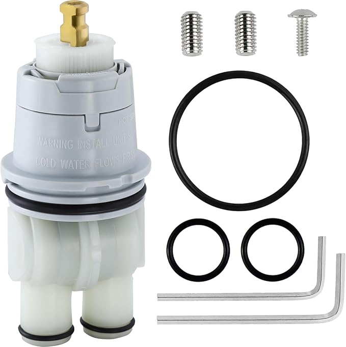 RP46074 Shower Cartridge Replacement for Delta 13/14 Series, Compatible with Delta MultiChoice Rough-in Valve and Single-Hanlde Trim Kit