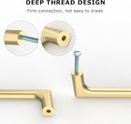 10 Pack Brushed Gold Cabinet Pulls 7.5 Inch Kitchen Cabinet Handles Cabinet Hardware Kitchen Handles for Cabinets Cupboard Handles Gold Dresser Pulls Drawer Handle