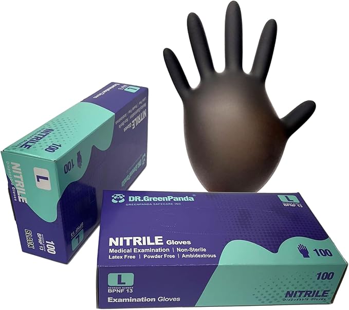 Nitrile Food Safe Disposable Medical Gloves Latex Free Powder Free for Food Prep Cooking Cleaning Exam 3mil