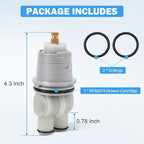 RP46074 Delta Shower Valve Cartridge Compatible with Delta 13/14 Series Bath Tub Shower Faucet Single Handle Universal Shower Valve Cartridge Repair Assembly Replacement Monitor Cartridge Parts