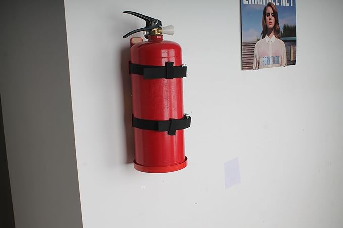 Fire Extinguisher Mount,Wall Hanging Bracket,Fire Extinguisher Holder for Home, Car, RV, Truck, Mini Fire Extinguishers (5LB red 1Pcs)