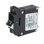 GLOSO Single Pole Miniature Circuit Breaker Manual Reset Switch Yachts Campers Caravans Control Panel M4 Screw Black Rocker 30A J1P