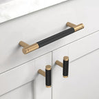 Amerdeco 10 Pack 2 Inch Champagne Bronze Black Cabinet Knobs Single Hole Cabinet Pulls Dresser Knobs Round Drawer Knobs and Pulls for Bathroom Cabinets ZH0040