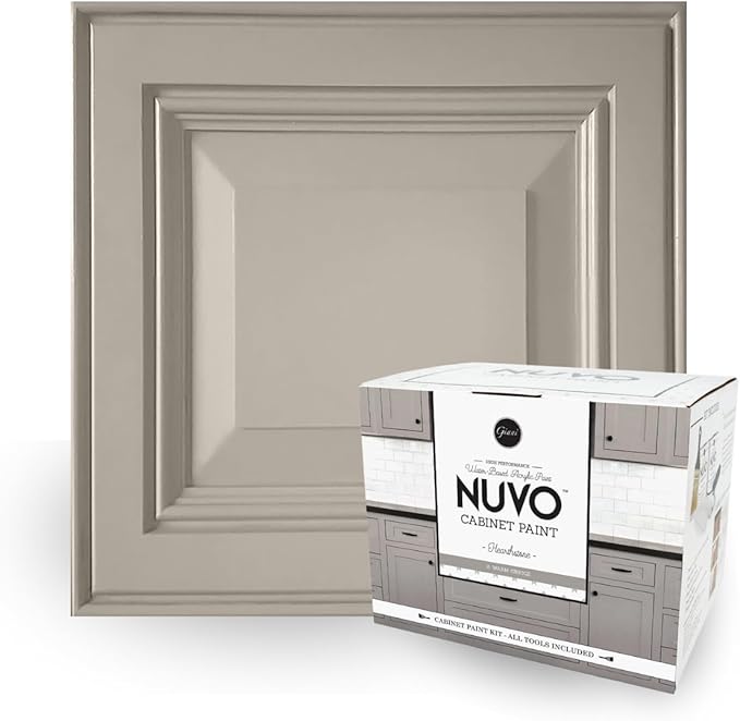 Nuvo Hearthstone Cabinet Makeover Kit - Easy DIY 7-Piece Set, Versatile Greige, Long-Lasting Finish