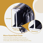 Bendable Ceiling Curtain Track Ceilings Mount or Wall Mounted Heavy-Duty Room Divider Curtains Rails for Living room Bedroom Shower Privacy RV Garage Dividers with Clips，Black 9-12 FT