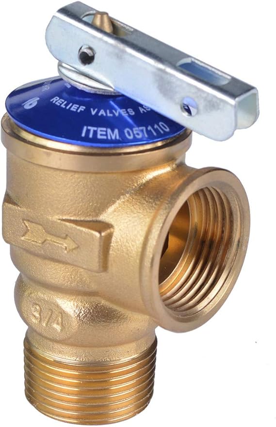Hydro Master Tankless Water Heater Service Valve Kit with Pressure Relief Valve Included 2 pcs SWT Connections, 1-Inch IPS Isolator Clean Brass