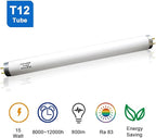 4 Pack F15T12/K&B Soft White,T12 15W 18Inch Linear Fluorescent Bulb,Replacement for Philips 141465 F15T12/WW,G13 Medium 2-Pin Base,3000K