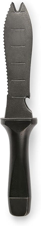 Hori Hori Garden Knife, Traditional Japanese Weeding Tool with ergonomic wooden handle. Hori garden tool with 7'inch blade with case. (Weeder blade)