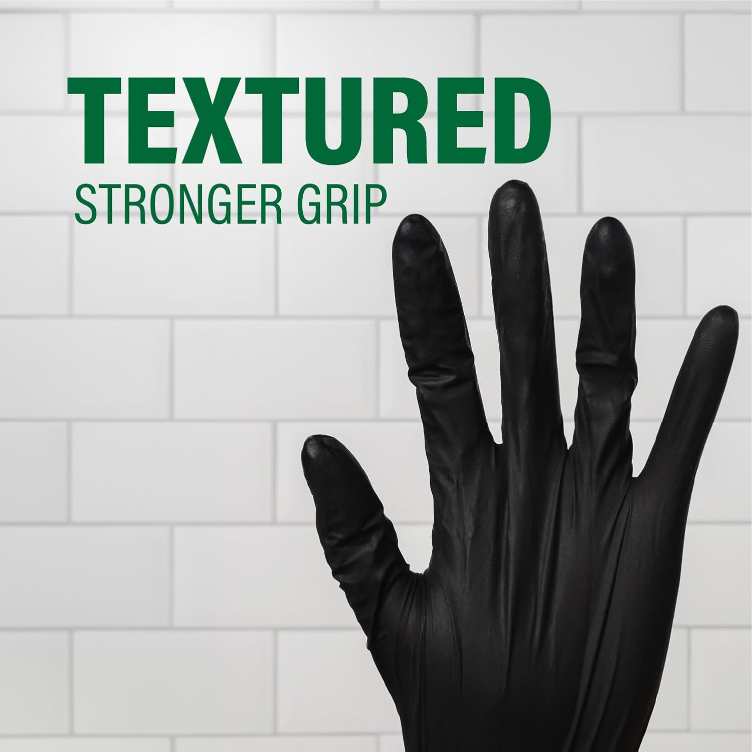 Humboldts Secret Black Nitrile Gloves Disposable Latex Free & Powder Free