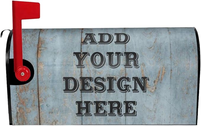 Personalized Mailbox Covers Custom Picture/Photo/Text Magnetic Standard Size Mailbox Wraps Post Letter Box Cover for Garden Yard Outdoor Decorations-16