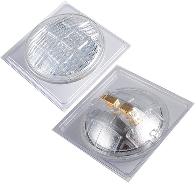 PAR36 LED Landscape Bulb 12V 12W 1280LM 100W Halogen Landscape Bulbs 6000K AC/DC 12-36V, Water Resistant, PAR36 LED 12V Flood Light Tractor Light, 6 Pack