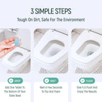 Natural Toilet Bowl Cleaning Tablets - Eco Friendly Products & Cleaning Supplies Bathroom Cleaner Refill Tablet Pack Of 12/24/48 Tabs (24)