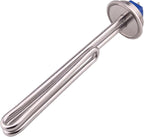 DERNORD 2 Inch (OD64) Tri-clamp 120V 1650W Foldback Heating Element Electric Water Heater with Low Watt Density