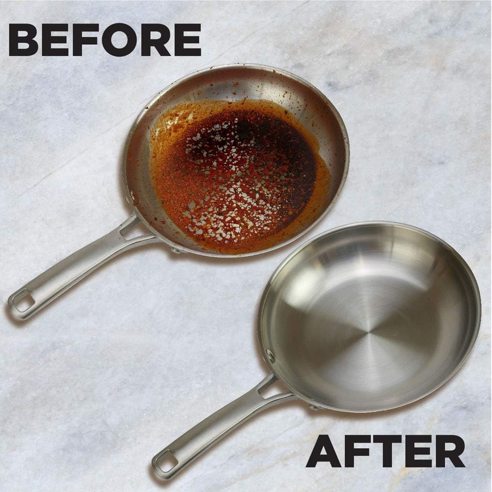 Weiman Stainless Steel Sink and Cookware Cleaner and Polish with Microfiber Cloth - 8 Ounce