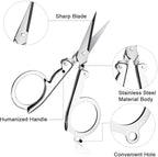 OAPRIRE 3M Double Sided Adhesive Tape Pads 20 PCS Multipurpose 3M VHB Sticky Adhesive Pads Replacement Mounting Tape with Stainless Steel Folding Scissors and Storage Box - 1.96 in x 1.57 in