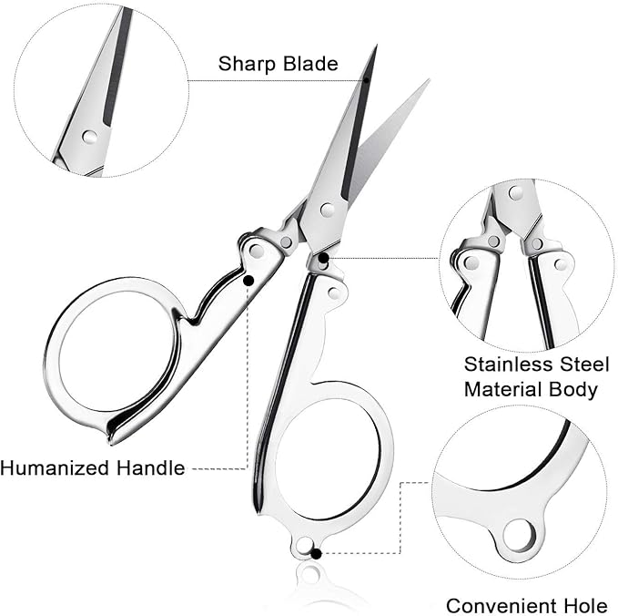OAPRIRE 3M Double Sided Adhesive Tape Pads 20 PCS Multipurpose 3M VHB Sticky Adhesive Pads Replacement Mounting Tape with Stainless Steel Folding Scissors and Storage Box - 1.96 in x 1.57 in