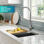 Kraus Bolden 2-in-1 Pull-Down Single Handle Kitchen Sink Filter Water Faucet for Reverse Osmosis or Water Filtration System in Chrome, KFF-1610CH