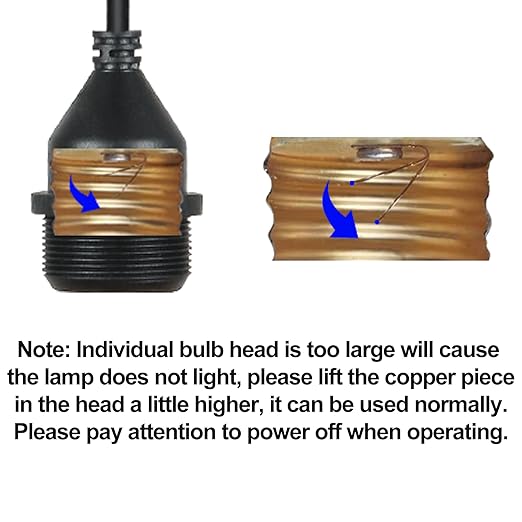 Light Socket with Cord Outdoor Light Socket Wire with E26/E27 Socket Light Bulb Socket with Cord Temporary Construction Lighting Waterproof Socket Corded (6 Pack) 5Foot 20Awg Ma6009