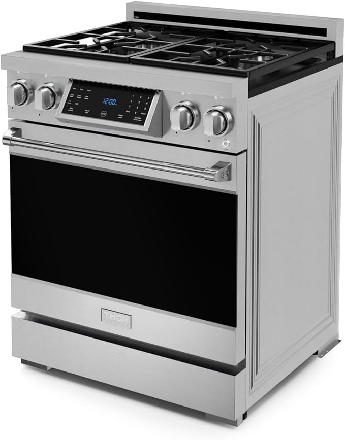 Gordon Ramsay by THOR Kitchen 30 Inch Professional Gas Range with Tilt Panel Touch Control in Stainless Steel