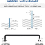 JOY DECOR Cabinet Pulls – 6-1/4 Inch Hole Center, Matte Black, 10 Pack, Zinc Alloy Cabinet Handles for Drawers & Cupboard – Vintage Style Hardware for Kitchen, Bathroom, Dresser, Furniture Makeover