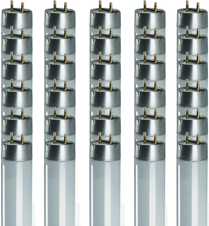 GoodBulb 25W 48 Inch T8 Fluorescent Light Bulb | 5000K Daylight Medium Bi-Pin Base | 2500 Lumens 85 CRI 36000 Life Hours | Car Dealership Lighting | 30 Pack