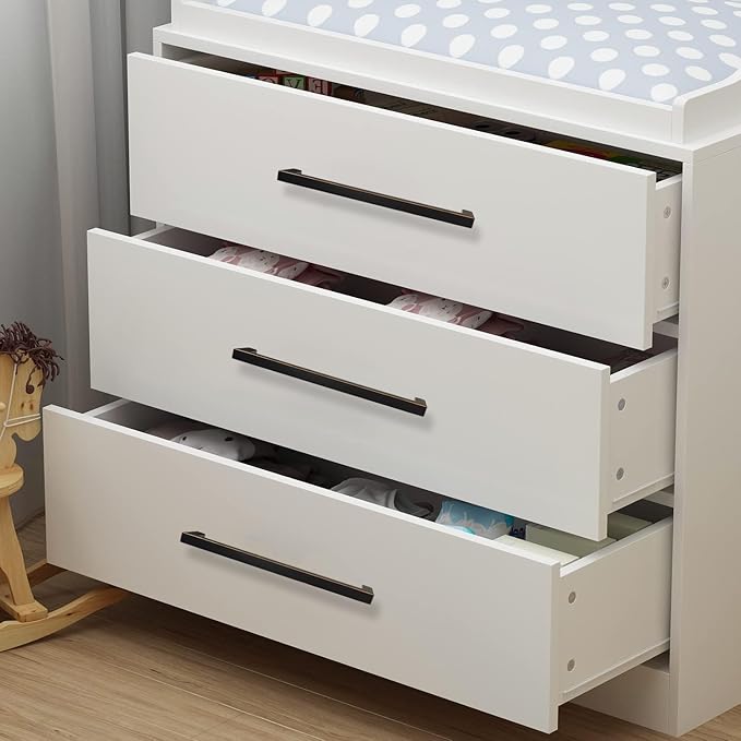 30 Pack Oil Rubbed Bronze Cabinet Pulls 8 Inch Drawer Handles Square Cupboard Handles Bronze Modern Stainless Steel Kitchen Cabinet Handles and Pulls