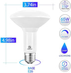 Energetic LED BR30 Flood Light Bulbs Indoor, Daylight 5000K, Dimmable, 65 Watts Recessed Light Bulbs for Cans, 650 Lumen, ETL Listed, 20 Pack