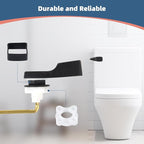 iFealClear 2 Pack Universal Toilet Handle Lever Flush Replacement, Front Mount Toilet Trip Lever Compatible with American Standard, Stainless Steel Flapper Chain, Solid Brass, Oil Rubbed Bronze