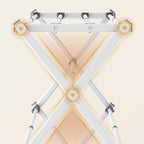 APEXCHASER Drying Rack Clothing, Clothes Drying Rack Foldable, Laundry Drying Rack Expandable, Small Clothe Hanger for Baby Clothes Towels Bibs, Socks, Clothes Airer for Indoor & Outdoor Use, White