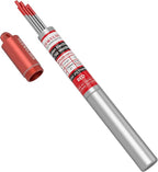 YESWELDER TIG Welding Tungsten Electrode Red Tip 5pk 3/32" & 5pk 1/8" by 7" Assorted-size (Red, WT20/EWTh-2)