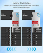 Generator Interlock Kit Fit for Aker Panel, 3 1/4 to 4 Inch Spacing Between Main and Generator Breaker,Professional and Interlock Kit
