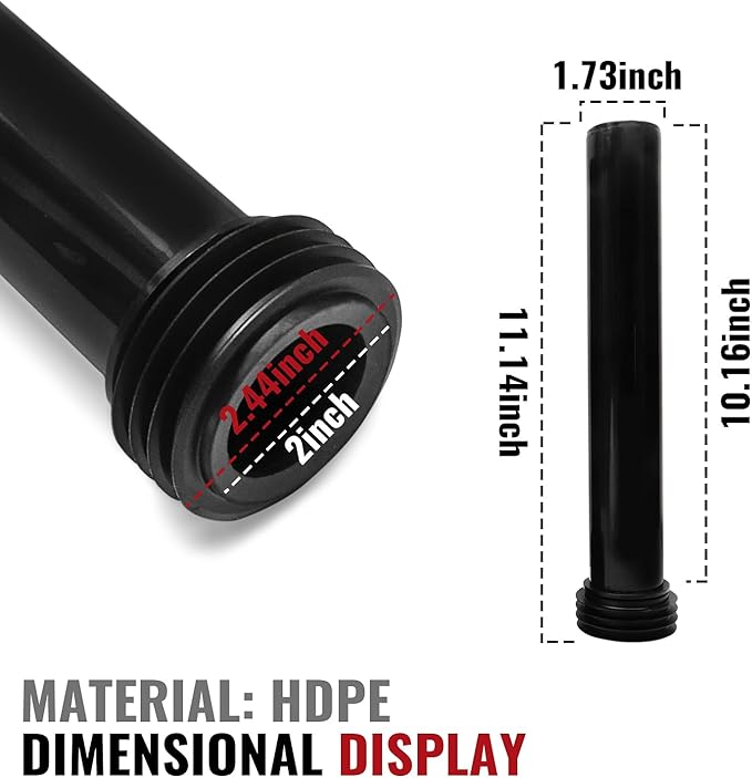 Wall Hung Toilet Tank Connector Set with Extended Pipes,Compatible with Geberit 152.441.46.1,Toilet Replacement Parts with HDPE Material,Easy Installation