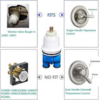 RP19804 Delta Shower Cartridge 1300/1400 Series Shower Replacement, Spool Assembly, Single Handle Universal Spool Repair Kit for (1993-2007) Monitor Spool(2 Pack)