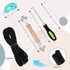 Windows Screen Replacement and Screen Door Repair Kit, 6Pcs Window Screen Fiberglass Mesh Kit - Window Screen & Screen Door Mesh & Screen Porch Repair Kit (Gray, 48" x 118")