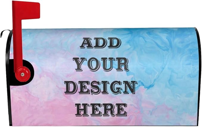 Custom Personalized Mailbox Covers Add Photo Picture Family Name House Address Text Magnetic Mail Cover for Home Garden Yard-18