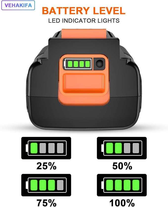 3000mAh 40V Compatible with Black and DeckerLCS1240 LST540 LBX2040 LBXR36 LBXR2036 LBX1540 LST136W Battery Compatible with All Power 40V Black and Decker Power Tools