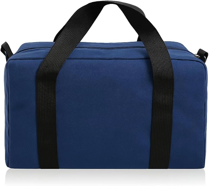 Small Tool Bag,Close Top Wide Mouth Tool Organizer Bag,Large Capacity Tool Bags for Men,Canvas Tool Storage Bag for Storage Handbag for Screwdrivers,Wrench,Pliers Hand Tools (Royal Blue, 20 Inch)