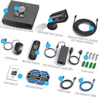 4K/8.0 Megapixel & 130° Ultra Wide-Angle 2-Way Audio PoE Outdoor Home Security Camera System Wired Outdoor Video Surveillance IP Cameras System DVR Set