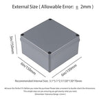 4 Pack Junction Box-6" x 6" x 3" IP65 ABS Plastic Dustproof Waterproof Electrical Box Project Junction Conduit Box for Electrical Outdoor Enclosure