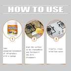 Multi-Purpose Powerful Cleaner for Kitchen, 3 In 1 Stainless Coconut Oil Cleaning Paste, Kitchen Duty Degreaser, Removes Stains on Microwave,Oven & Stove Top