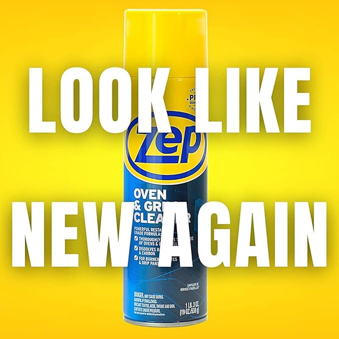 Zep Heavy-Duty Oven and Grill Cleaner - 19 oz (Case of 2) ZUOVGR19 - Dissolves Grease on Contact, on Burners, Grates and Drip Pans